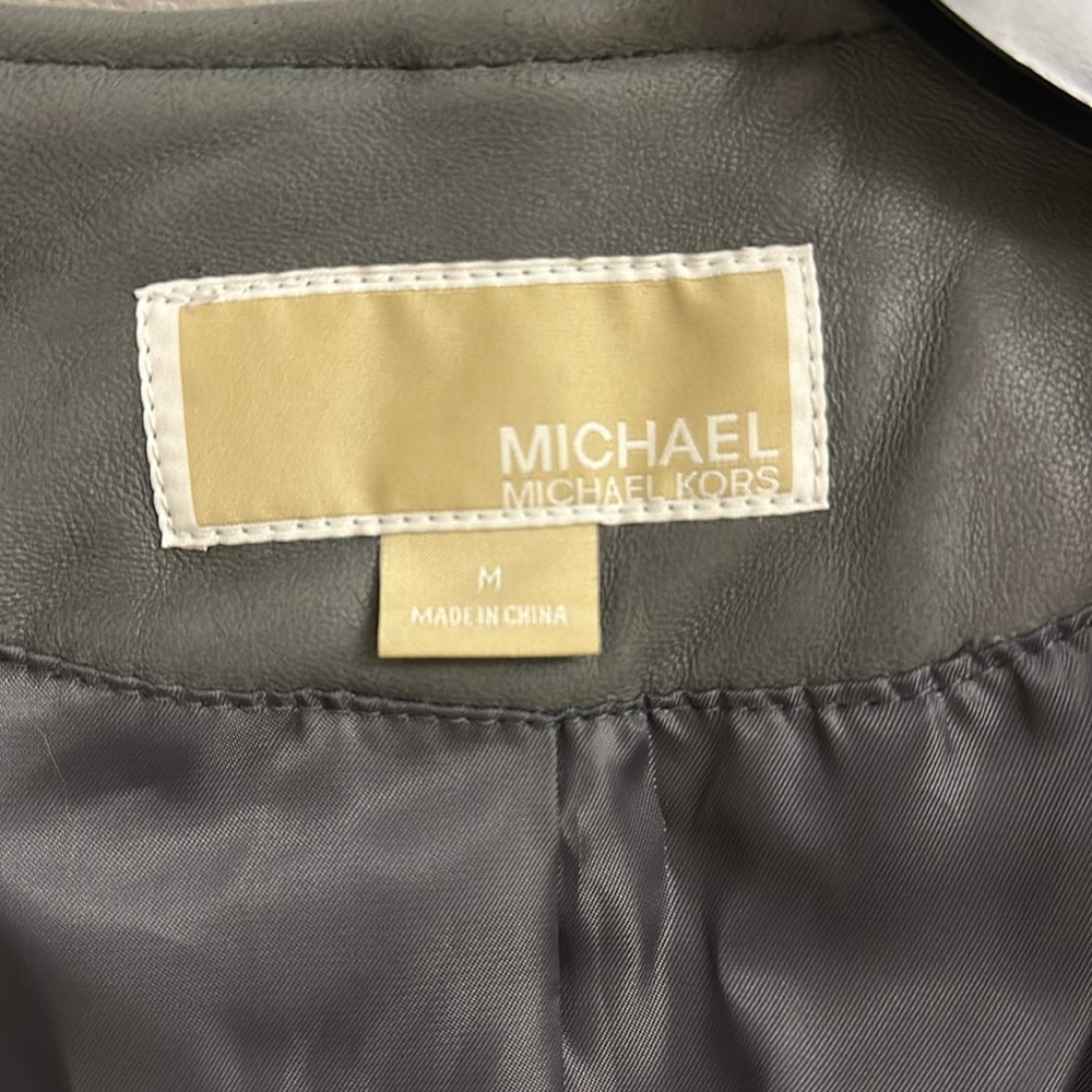 Gray Leather Jacket - image 2